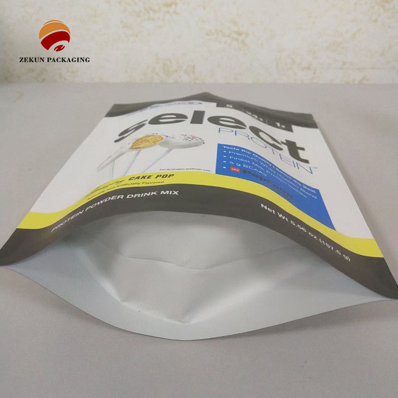 OEM Saco de fecho vertical CMYK Color Plastic Stand Up Saco com fecho