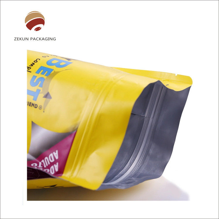 Logotipo personalizado Impresso Alimentar Holográfico Bolsas Stand Up com Zipper Selo térmico PET VMPET PE