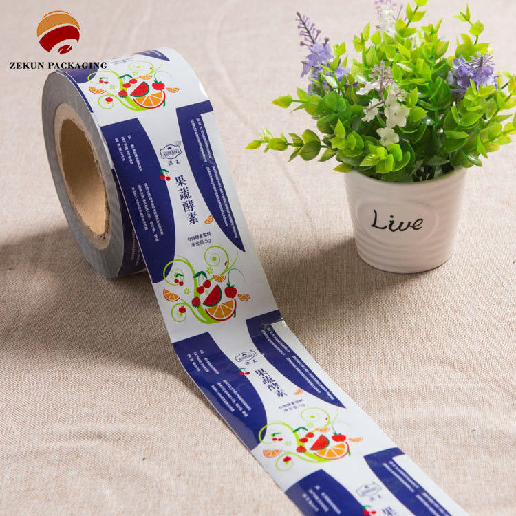 Gravação Impressão Pet/Al/Pe Food Packaging Roll Film Design colorido Várias Capacidades