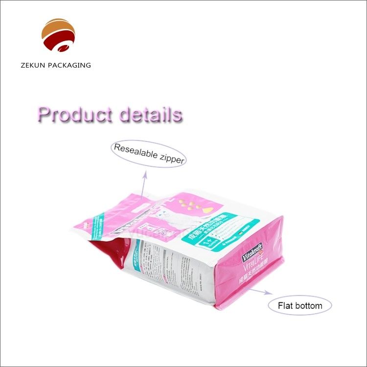 Bolsa de alimentos para animais de estimação colorida CMYK/PANTON Design personalizado Bolsa à prova de umidade PET/AL/PE