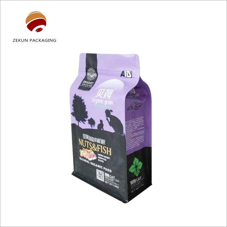 Bolsa de alimentos para animais de estimação colorida CMYK/PANTON Design personalizado Bolsa à prova de umidade PET/AL/PE