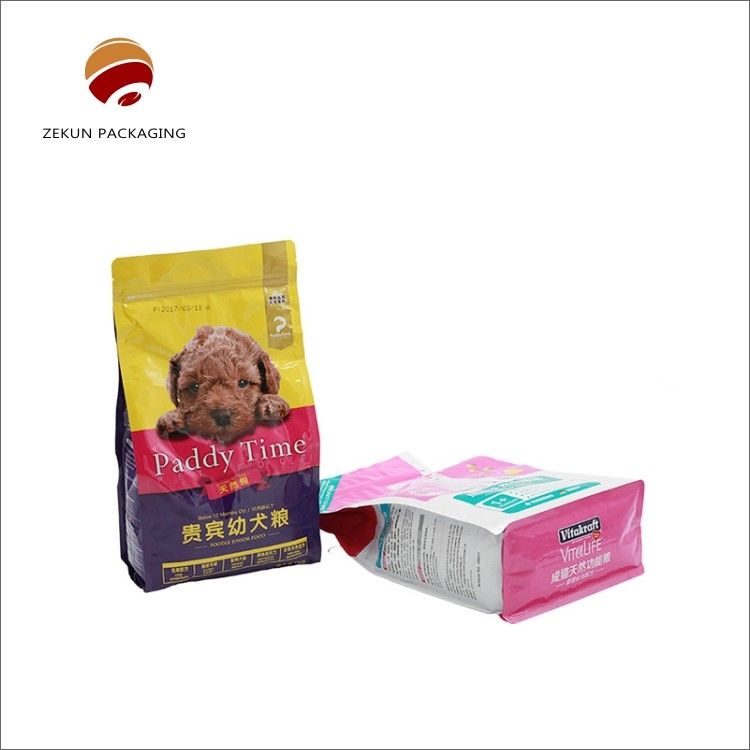 Impressão em gravura Bolsa de alimentos para animais de estimação personalizada CMYK/PANTON Cores Matt ou acabamento brilhante