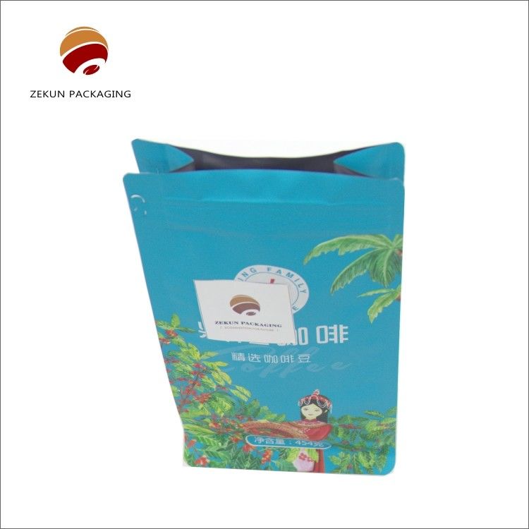 Saco de fundo plano Forma personalizada Manipulação de superfície brilhante ou fosca para soluções personalizadas