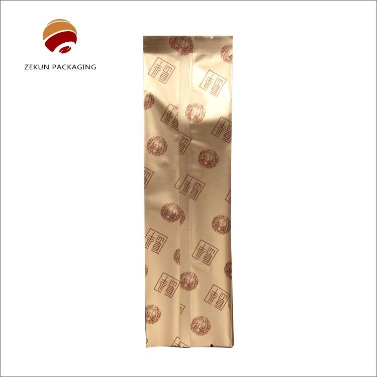 Saco de embalagem de chá Impressão personalizada CMYK Design Zipper Top Gravure Impressão BOPP/Kraft Paper/PE