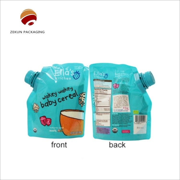 Saco de molas personalizado Eco-friendly Stand Up Spout Custom Logo CMYK Cores