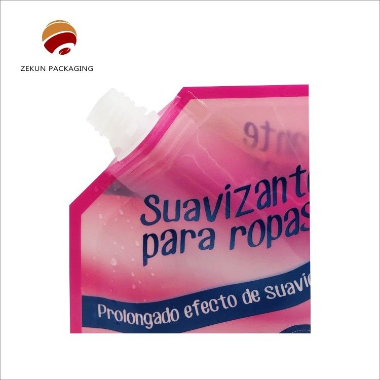 Customização de logotipo Bolsa de vazão líquida com cor CMYK reutilizável