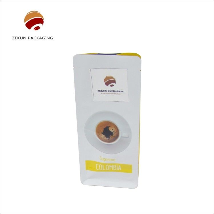 Saco de café de cor castanho natural para embalagens de negócios