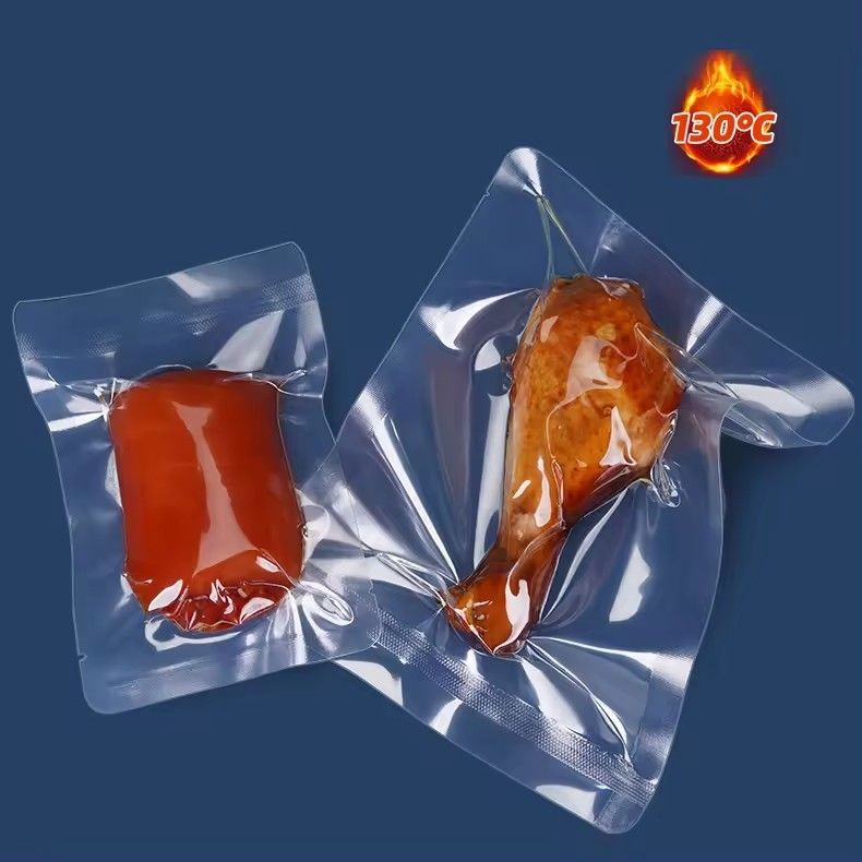 Resistência ao rasgão Pa/Pe Saco de vácuo de alimentos transparente de 3 lados Para embalagens de alimentos