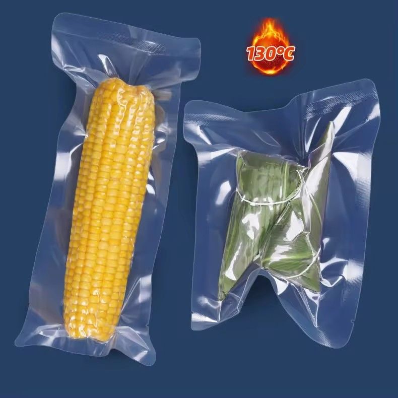 Resistência ao rasgão Pa/Pe Saco de vácuo de alimentos transparente de 3 lados Para embalagens de alimentos