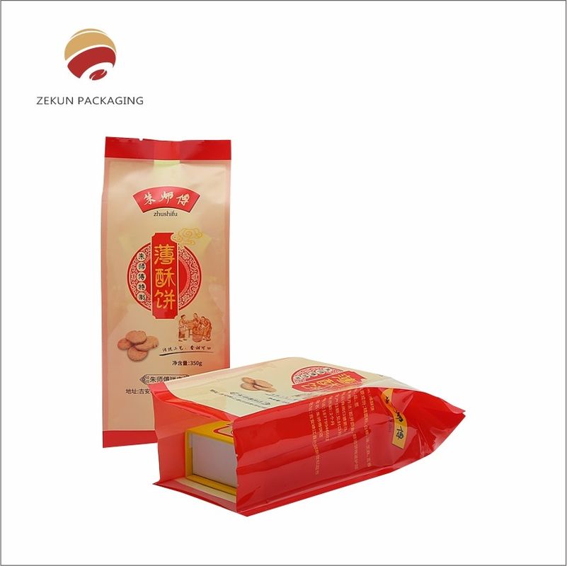 Saco de papel de embalagem de alimentos à prova de poeira e oxidação, com acabamento brilhante