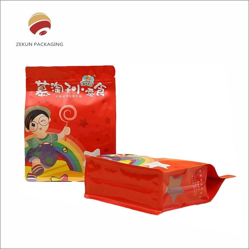 Sacos de embalagem de lanches coloridos Design personalizado com até 10 cores