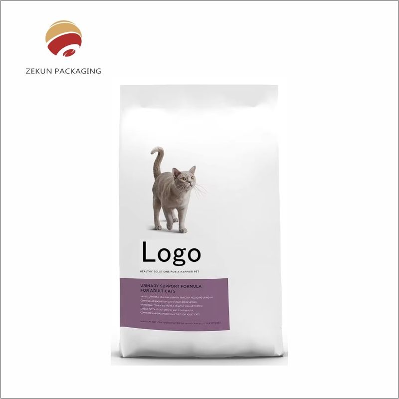 Alimentos para animais de estimação personalizados coloridos Saco de alimentação para animais de estimação com fecho durável