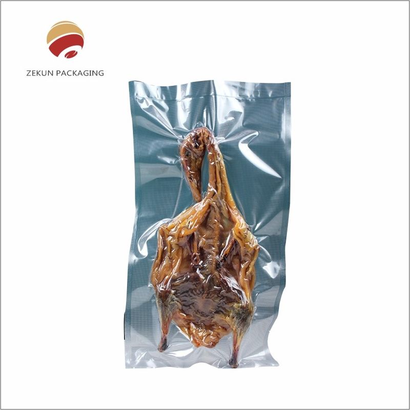 Sacos de vácuo de alimentos transparentes embalados para salmão 2/3 Selo lateral para venda