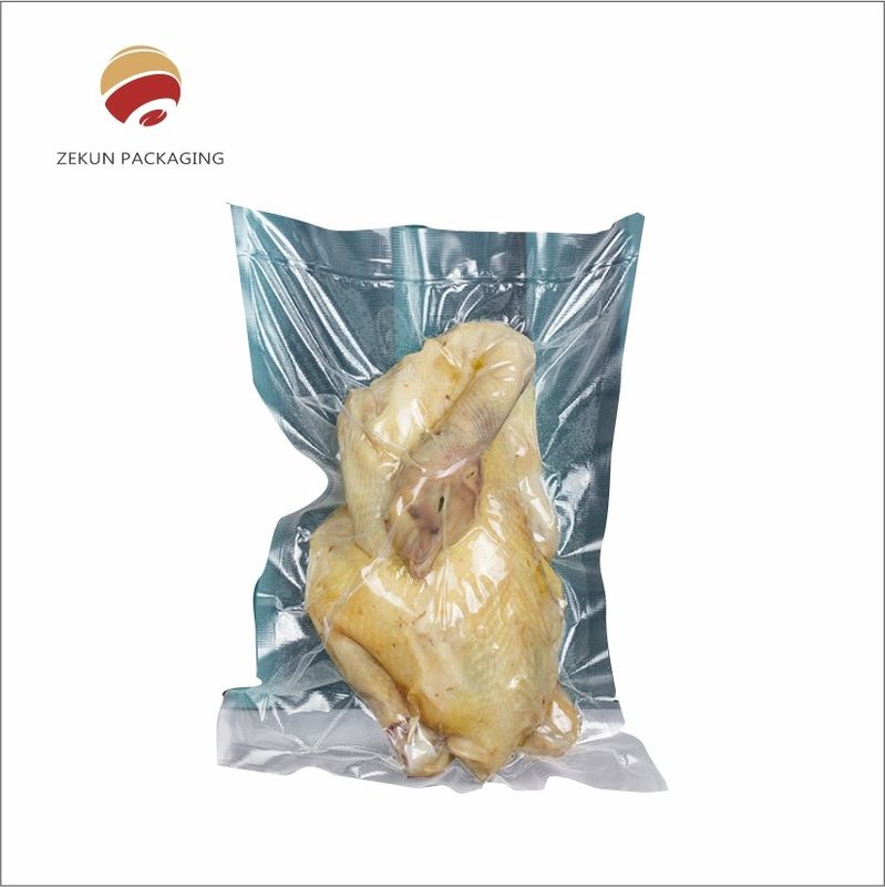 Sacos de vácuo de alimentos transparentes embalados para salmão 2/3 Selo lateral para venda