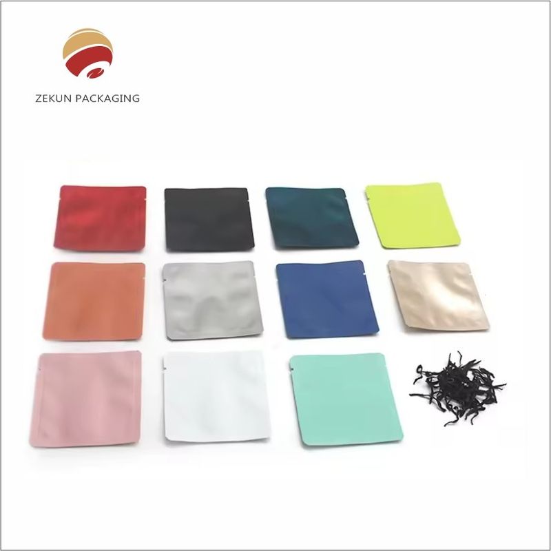 Embalagens de sacos de chá em acabamento brilhante ou em matte
