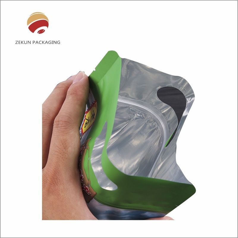 Saco de vedação térmica com fecho removível / sacos de fecho em pé para resistência à umidade e frescura prolongada