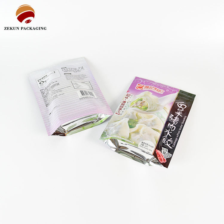 Customização PET/AL/PE Saco de embalagem de alimentos Zip Lock Design CMYK Cores